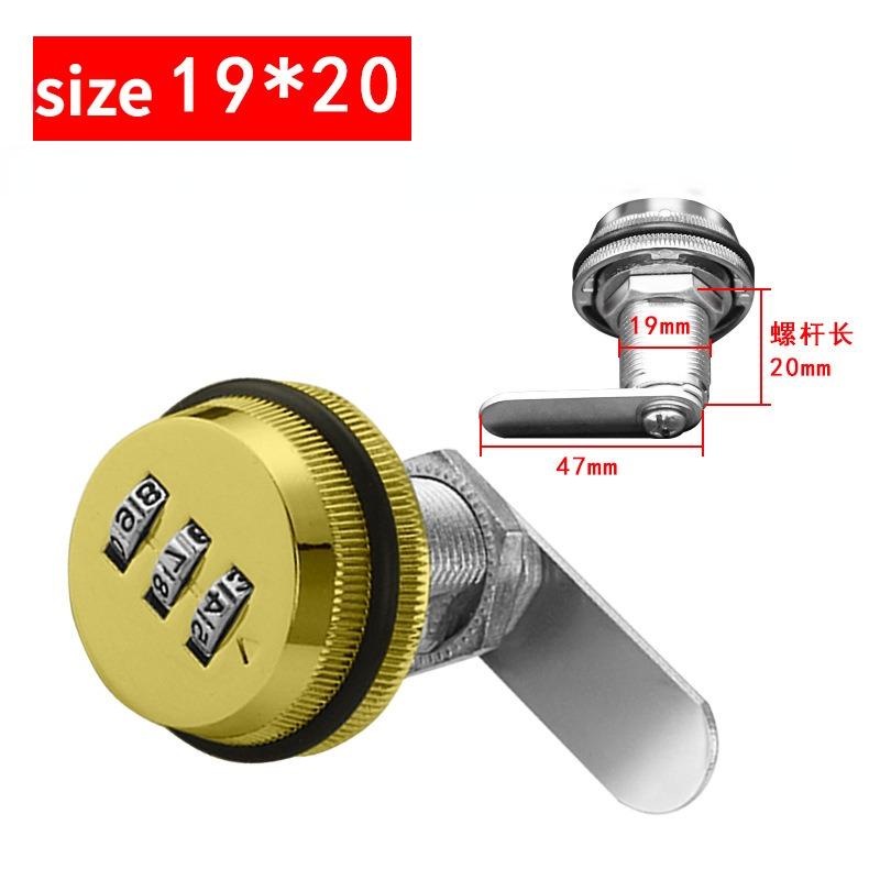 1Pc 3 Digit Combination Password box Lock 20-30mm smart Cam Code Lock Zinc Alloy for Mailbox Cabinet Door Security Hardware Blue