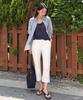 Siyajyu Sipt7153 Comfort Line Capri Pants (Summer Ver)_White