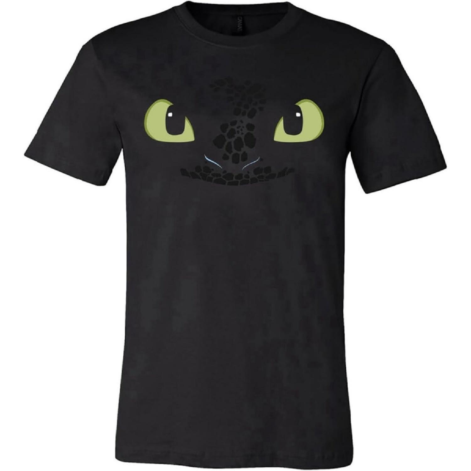 

Men s Short Sleeve T-Shirt, Toothless Dragon Face T-Shirt Cute Mens Movie T-ShirtsTop Sweatshirt Short Sleeve Black XXXXXL різнокольоровий