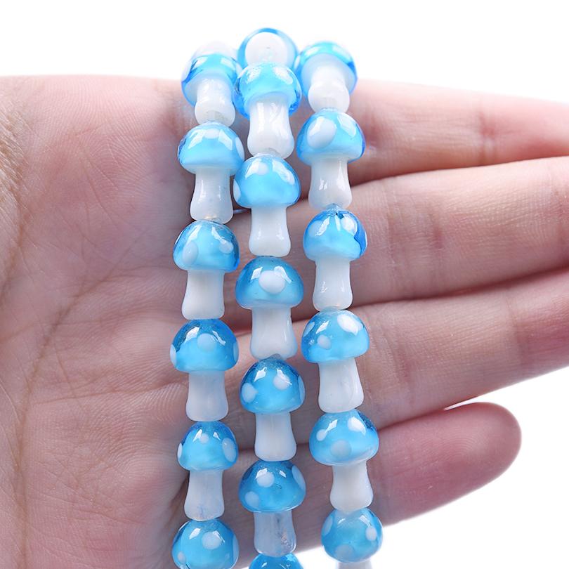 612 Pièces de Perles Charms Champignons Mignons Pour Fournitures de Fabrication de Bijoux Accessoires de Perles Espacement Végétales DIY Bracelets Cheville Porte-clés