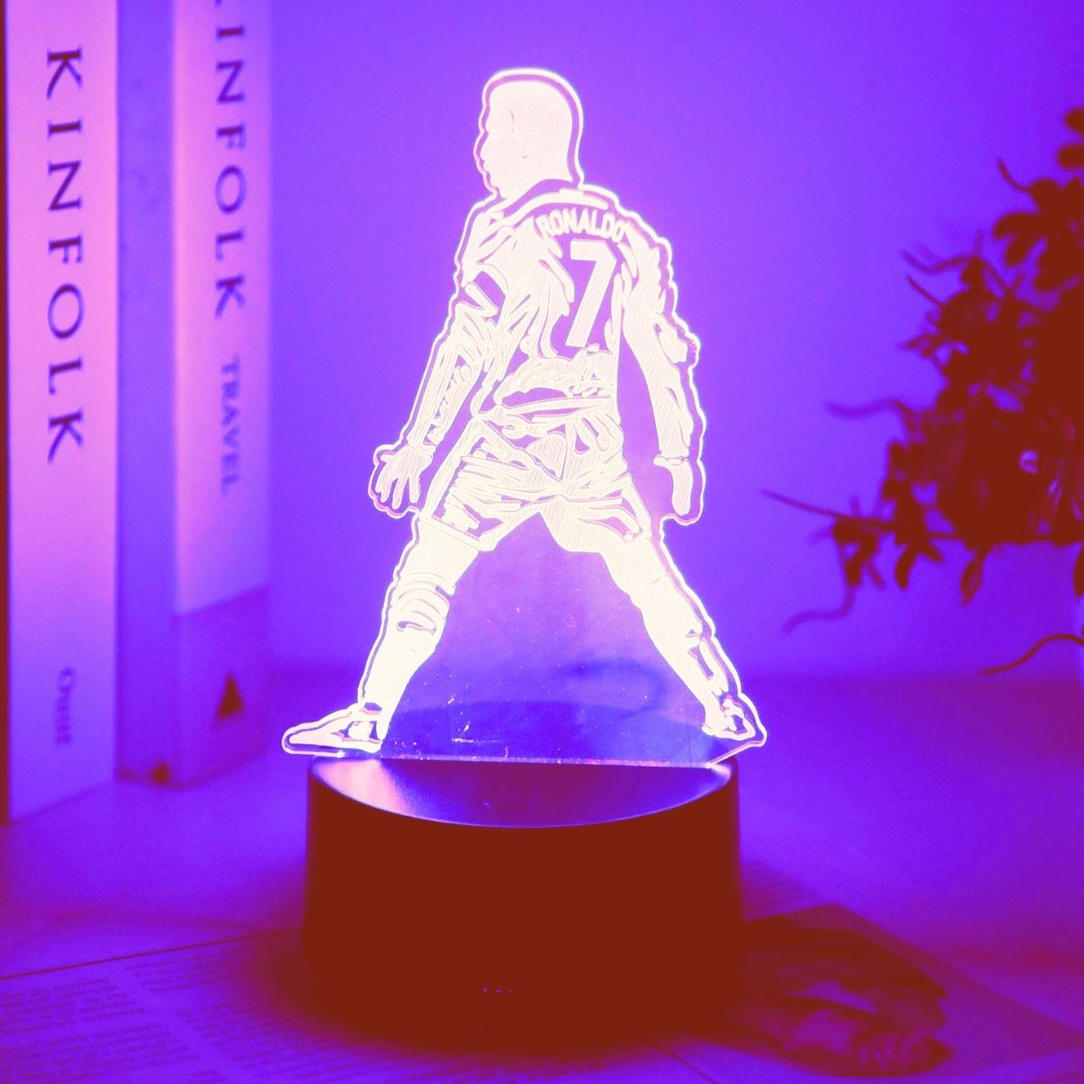 3D ночник футболист, 7-цветный цикл, любимый подарок фаната, украшение комнаты