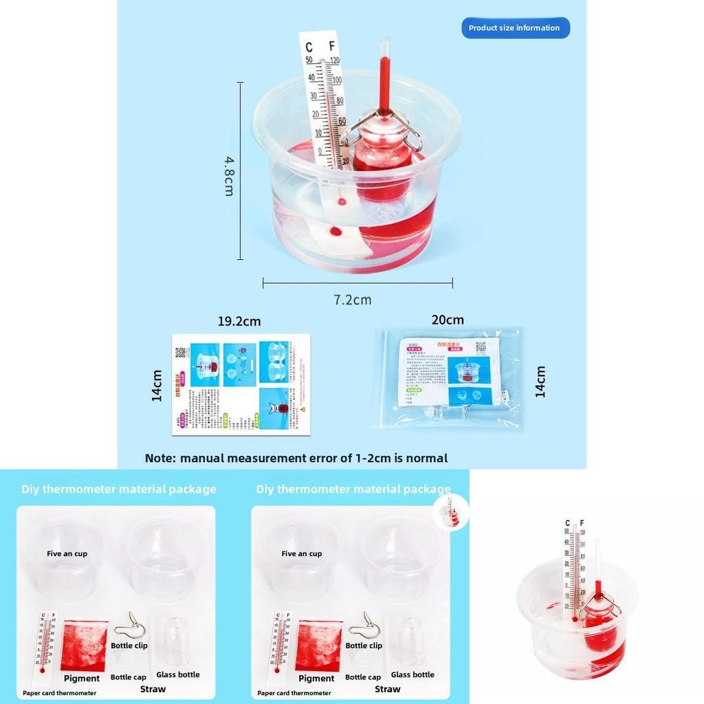 Science Experiment Diy Thermometer Kit With Fun Materials For Kids Educational Activity