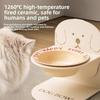 Anti Slip Elevated Cat Water Bowl Anti Vomiting Cat Feeding Station Pet Feeding Dish  Wet Dry Food