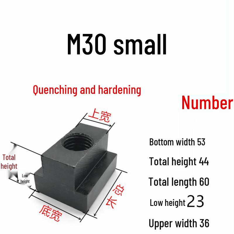 Grade 8.8 Quenching T-Nut Cap T-Block, Sizes M8-M36