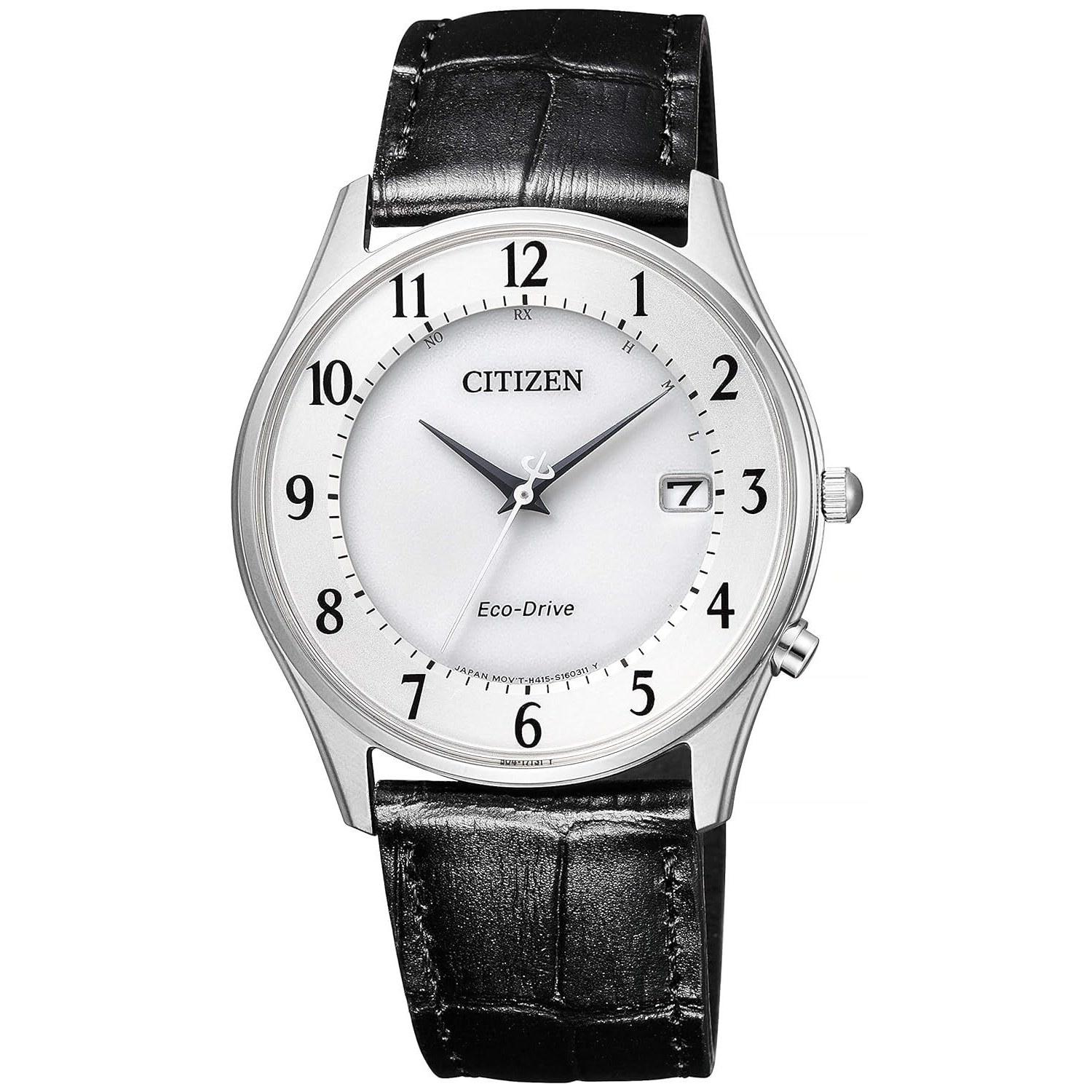 

CITIZEN Mens Watch COLLECTION Light-Powered Eco-Drive Radio-Controlled AS1060-11A Cowhide Business White