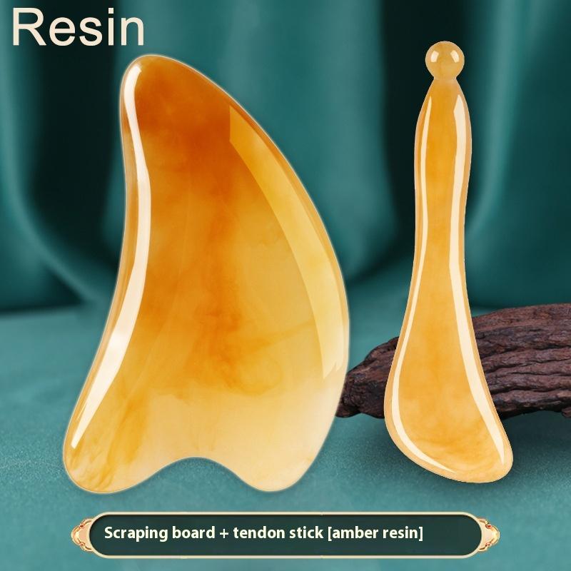 4-in-1 Scalp Massage Comb Meridian Resin Head Massager Unblocking Face Nose Massage Tool for Relaxation And Acupressure