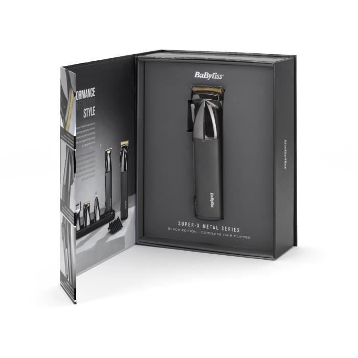 Tondeuse cheveux - BaByliss - E991E - Super-X Metal Series - Édition Spéciale avec lames en titane 12 accessoires