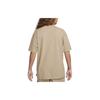 Nike Sportswear Essentials Logo Embroidered Ribbed Crew Neck Short Sleeve T-Shirt Men Tops Khaki DO7392-247