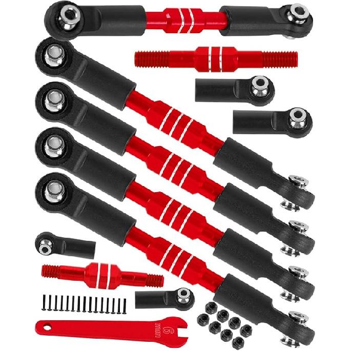 RC Turnbuckles Camber Links Upgrades Part for 1/10 Slash/Stampede/Rustler/Bandit 2WD VXL,Aluminum Turnbuckles Camber Links Hops Up,Navy Blue