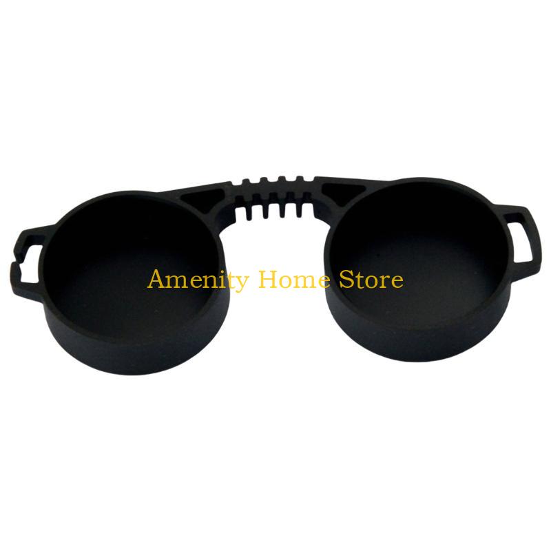 F26C Silicone Binoculars Telescope Dust Covers for 42 45mm / 62 65mm Telescope Lens Cover, Home Decoration Craft