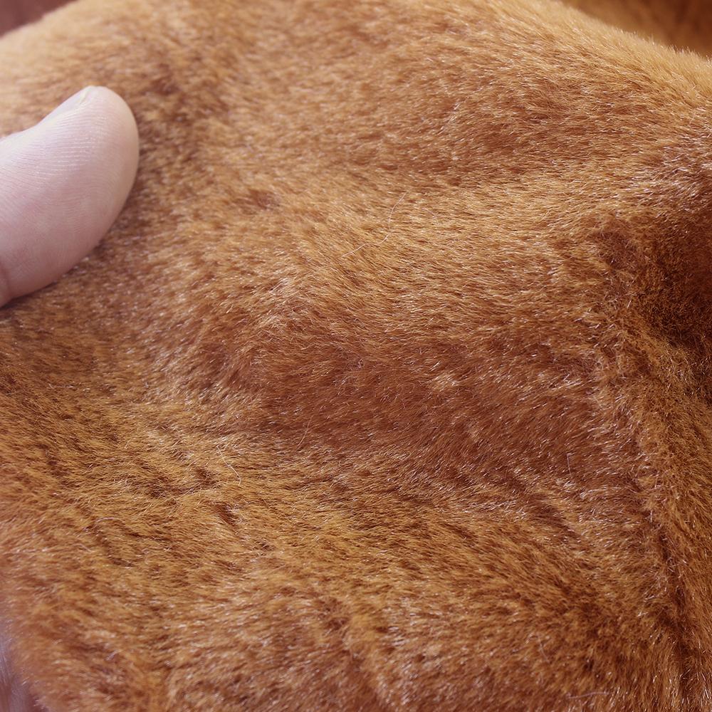 DIY 5MM Plush Fabric Encryption Thickening Fabric Solid Solf Atrtificial Fur Patchwork Bags Doll Clothing Decoration Material