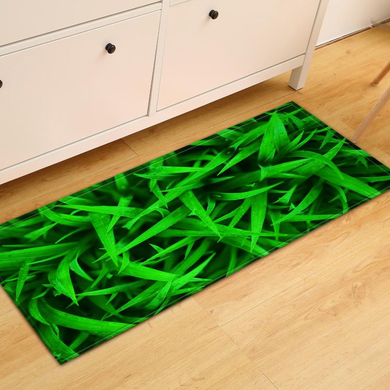 Fresh Absorbent Non-Slip Door Mat Toilet Kitchen Floor Mat Bedroom Living Room Carpet