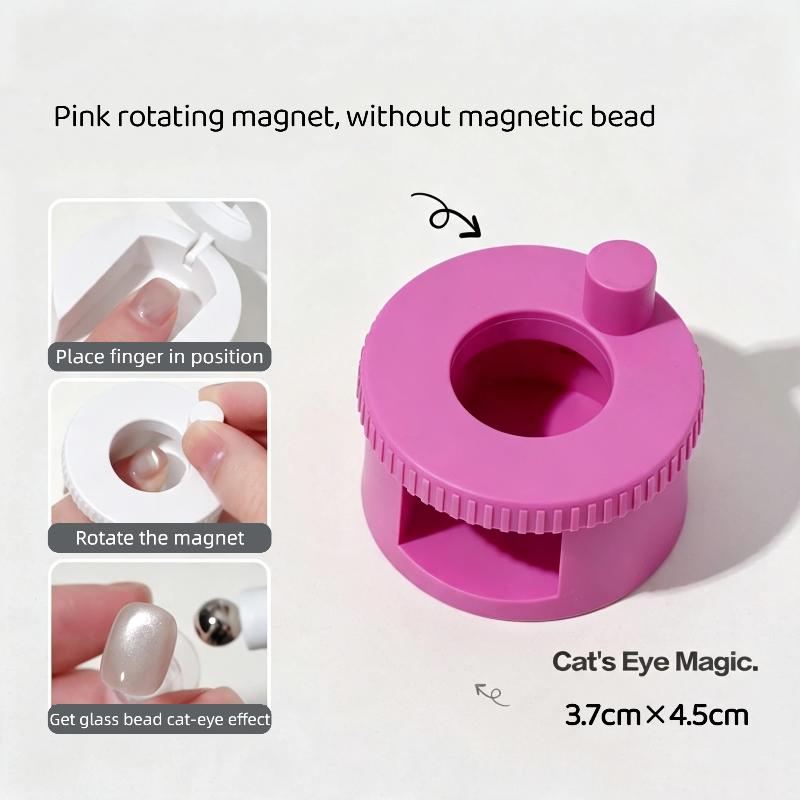 Spinning Cat Eye Manicure Magnet Upgraded Wide Light Effect Glass Bead Ideal for DIY Nail Art Salon Home Use