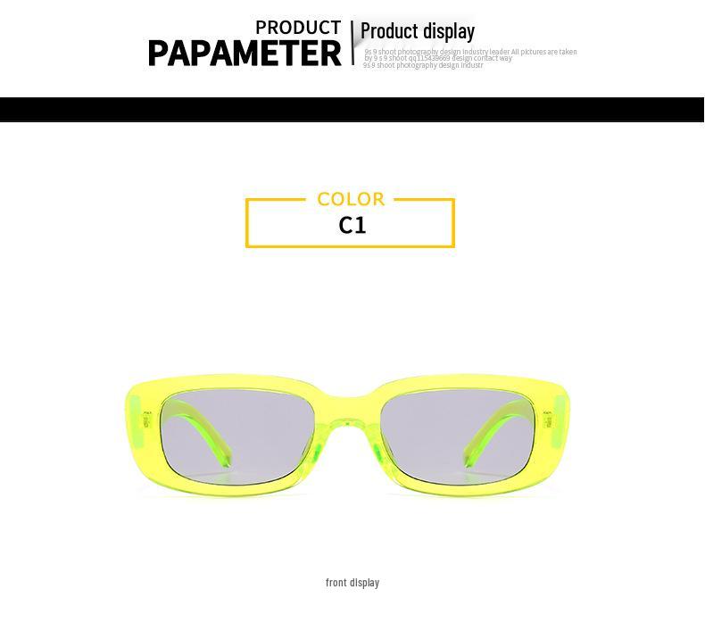 Retro Unisex Small Square Frame Sunglasses - European & American Style 95004