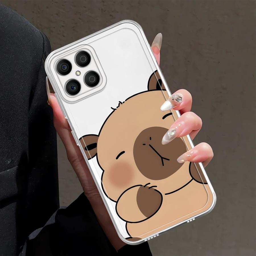 Cartoon Capybara Case for Honor X7b 90 Lite X9a X8a X8b X8 X9b Soft Phone Cover