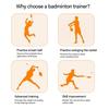 Badminton Practice Tool For Strength & Control Training Simple Installation Process Weatherproofed