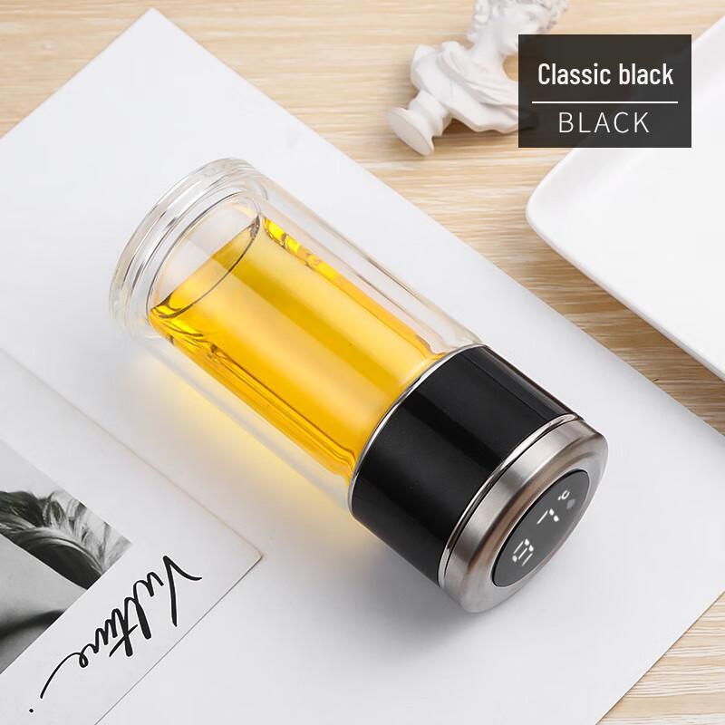 SX Smart Temp Double-Wall Tea Infuser Glass Mug