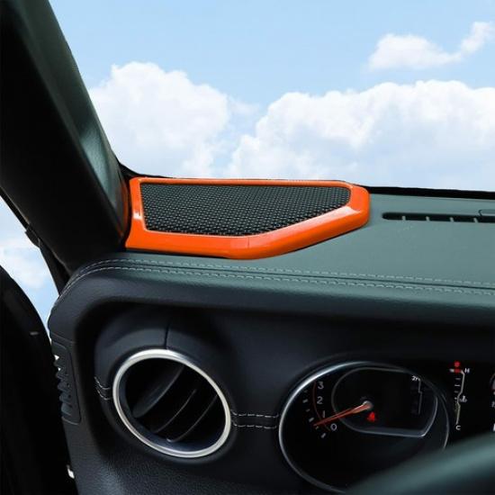 For Jeep Wrangler A Pillar Speaker Stereo Trim for 2018+ Jeep Wrangler JL JLU JT