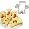 Cute Bear Cookie Cutters Stainless Steel Baking Festive Biscuits Molds - Suitable for Christmas Cake Pastry Dessert Cookie Tools