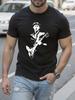 Mark Knopfler Guitar Legend Graphic Tshirt - Black and Wh...
