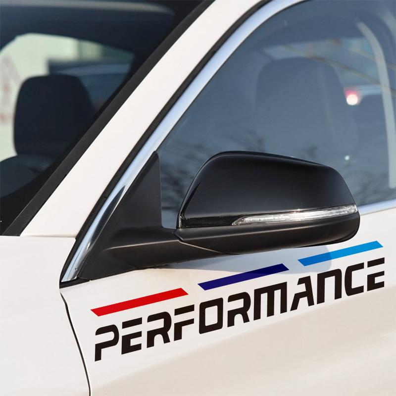 2pcs Car Door Decoration Sticker Auto Body Decal Auto Accessories Goods for Bmw M X1 X3 X4 X5 X6 X7 E46 E90 F20 E60 E39 F10