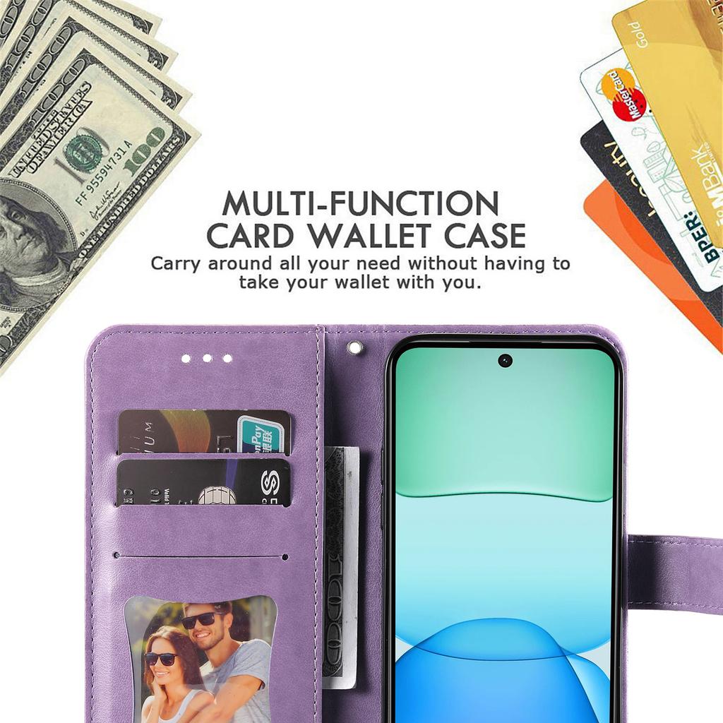 Für Xiaomi Redmi 13x 4G/13 5G/13 4G/Redmi Note 13R 5G/Poco M6 4G Hülle Brieftasche Leder Handyhülle