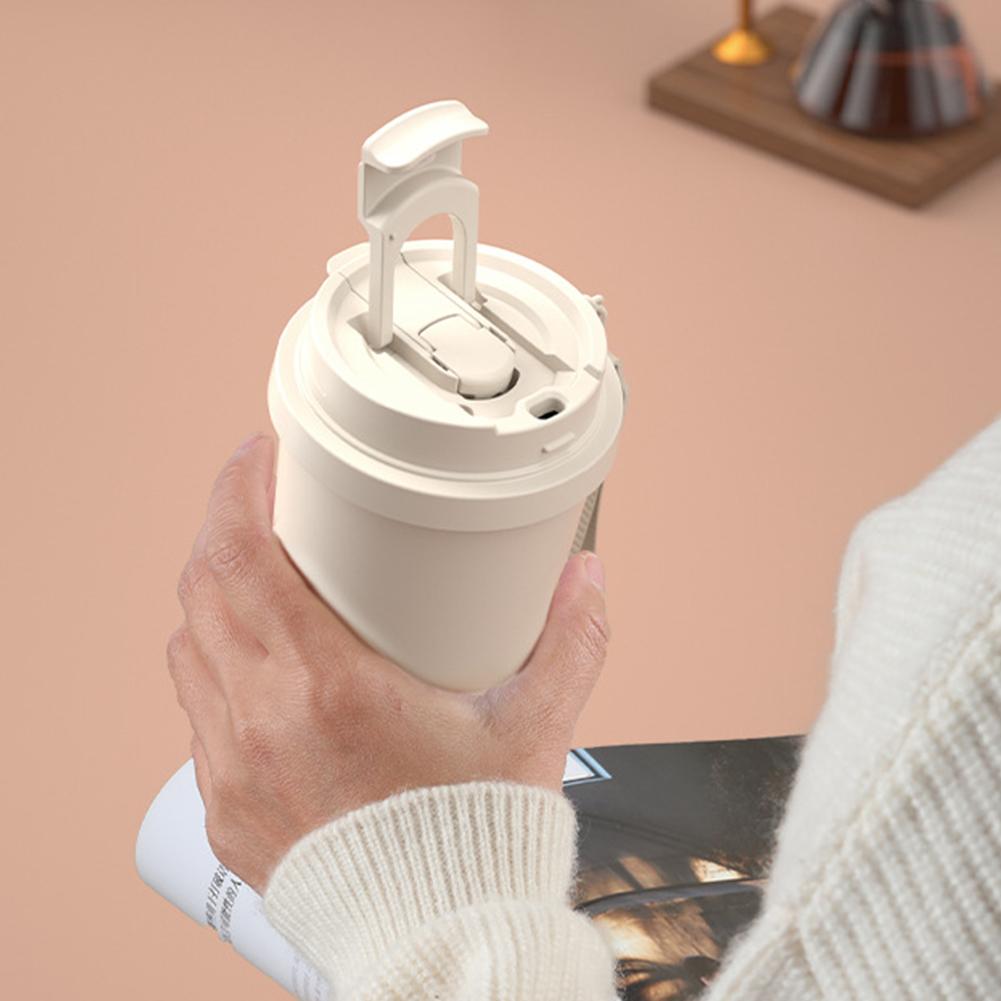 530ml Large Capacity Ceramic Vacuum Flasks Reusable Double Wall Thermoses Stainless Steel Coffee Mug Insulated Cup Home Supplies