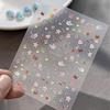 5D Fantasy Beach Summer Dreamy Colorful Starfish Shell Jellyfish Coral Jelly Decals Decoration Nail Art Sticker Manicure Salon