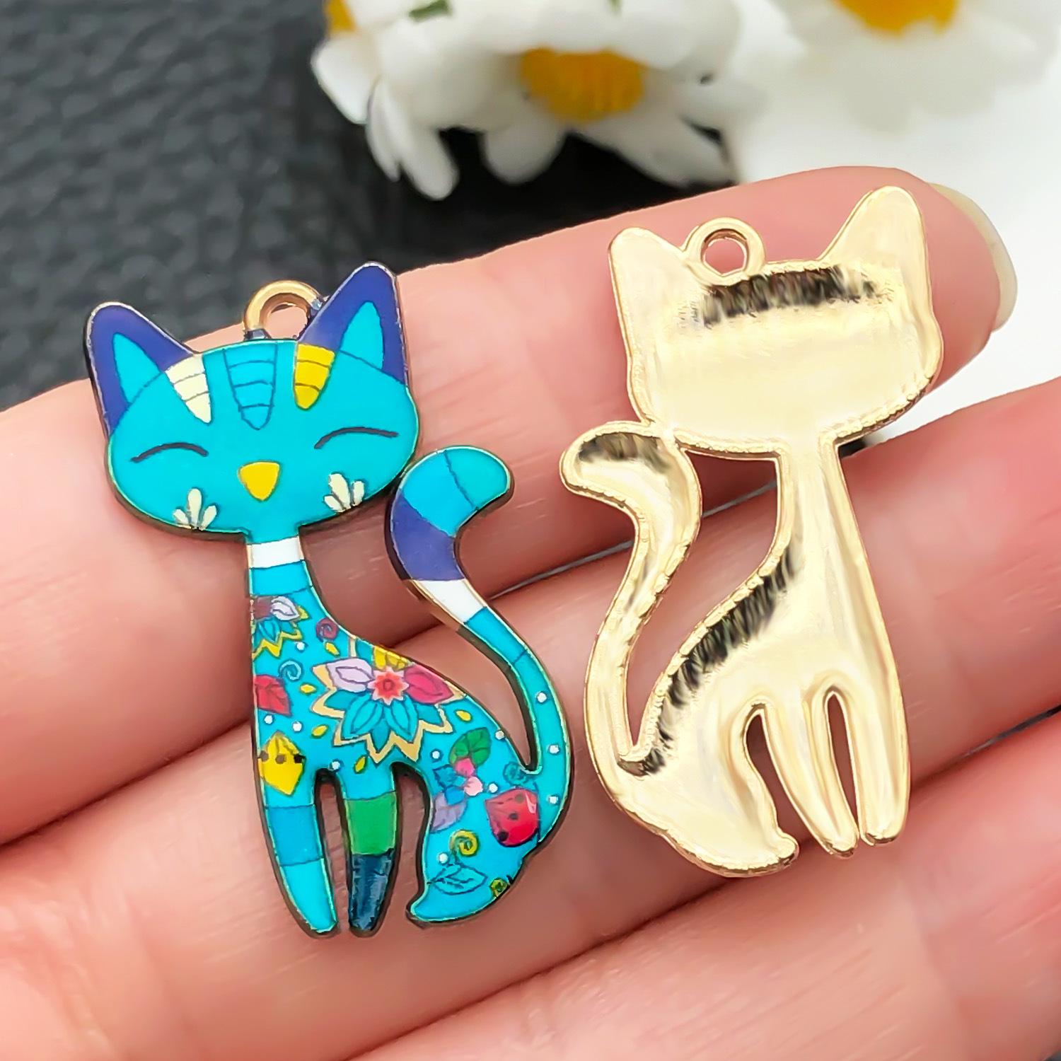 

Підвіска-брелок у вигляді кота з краплею олії - DIY прикраса-шарм для сумки