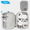 Xinqin Data Cable Storage Pouch, Earphone Case, Charger Portable Box, USB Drive And Hard Drive Multi-Functional Hard Shell Case, Small Size