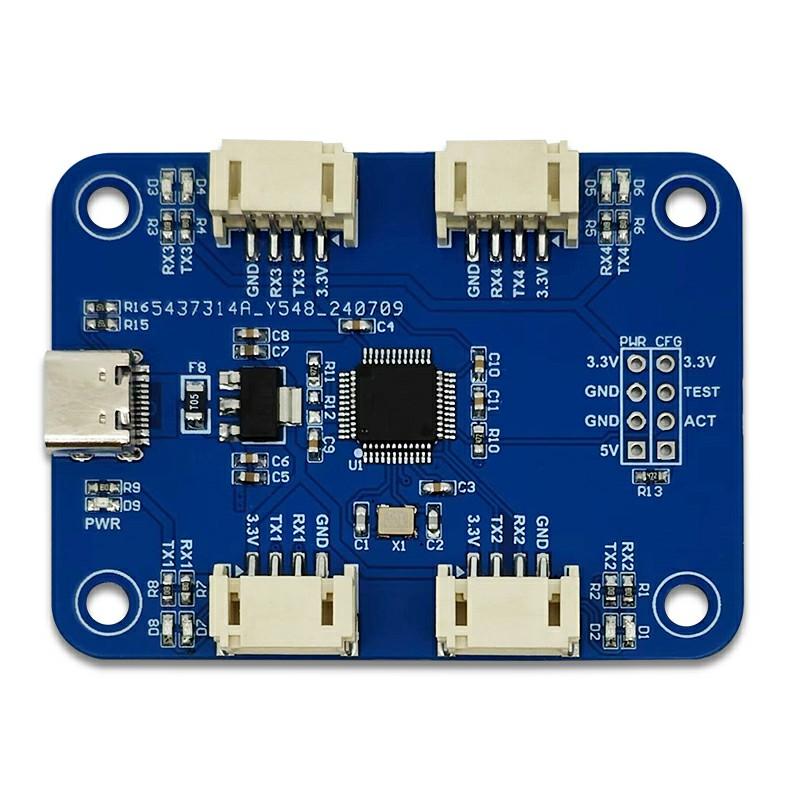 CH344Q USB to Four-Channel TTL Serial Module 4-Channel UART Multi-Channel Serial Expansion Module