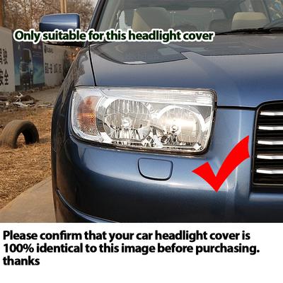 For Subaru Forester SG Facelift 2006 2007 2008 Clear Car Headlamp Cover Transparent Lampshade Lamp Hood Shell