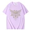 Korn Skull Wings Girls Juniors Black T Shirt Metal Gothic Rock Band T Shirts Unisex Women Vintage Oversized Tshirt Tops Streetwear