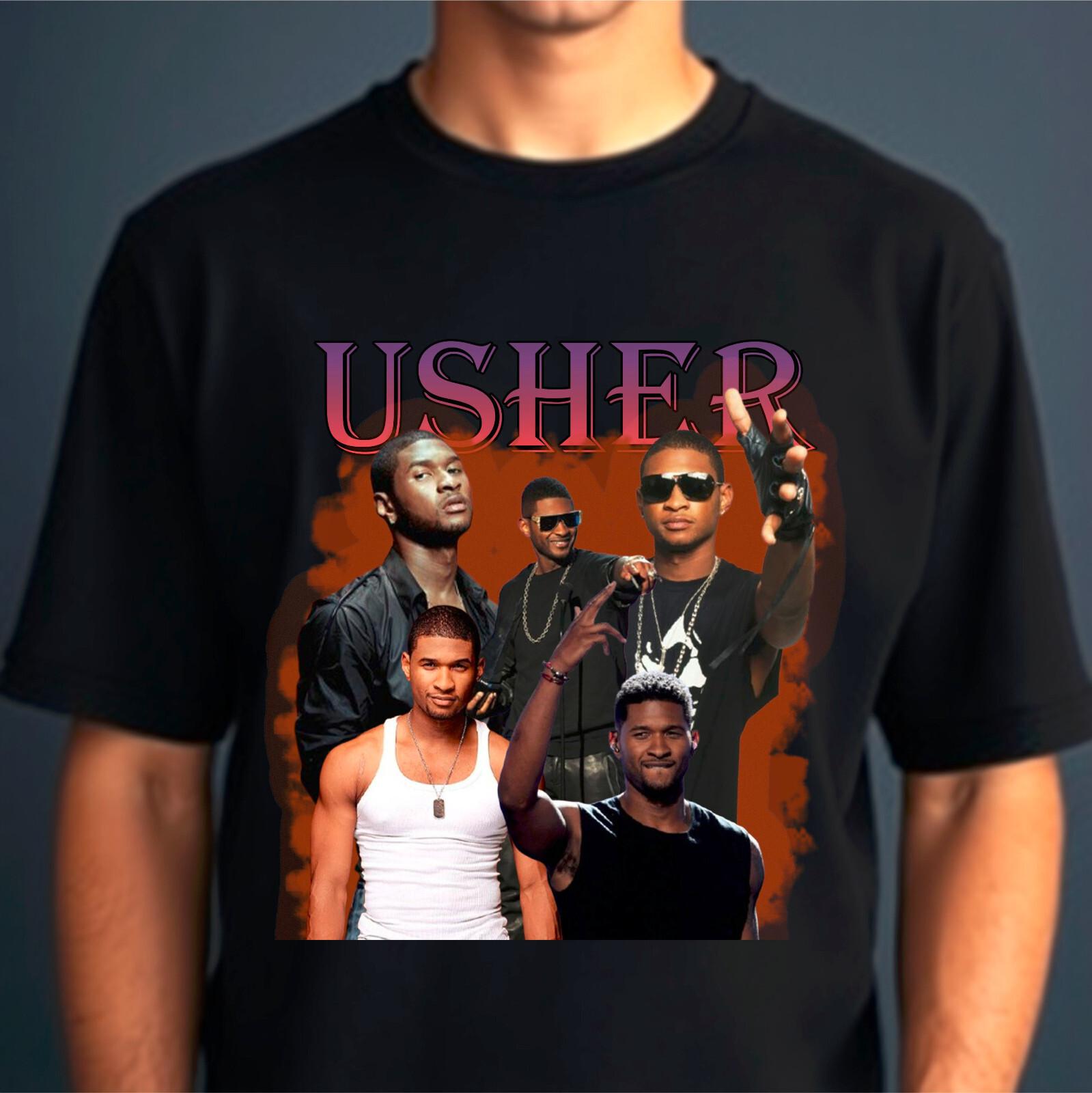 Usher T-Shirt Usher Past Present Future Tour Usher Bootleg Concert Gift Top S