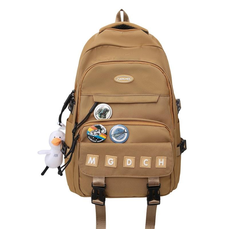Schoolbag Junior and high school students schoolbag Commuting make-up class handbag Casual Korean version Large capacity backpack Business travel