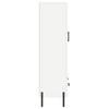 Highboard White 69.5 X 31 X 115 Cm Particle Board