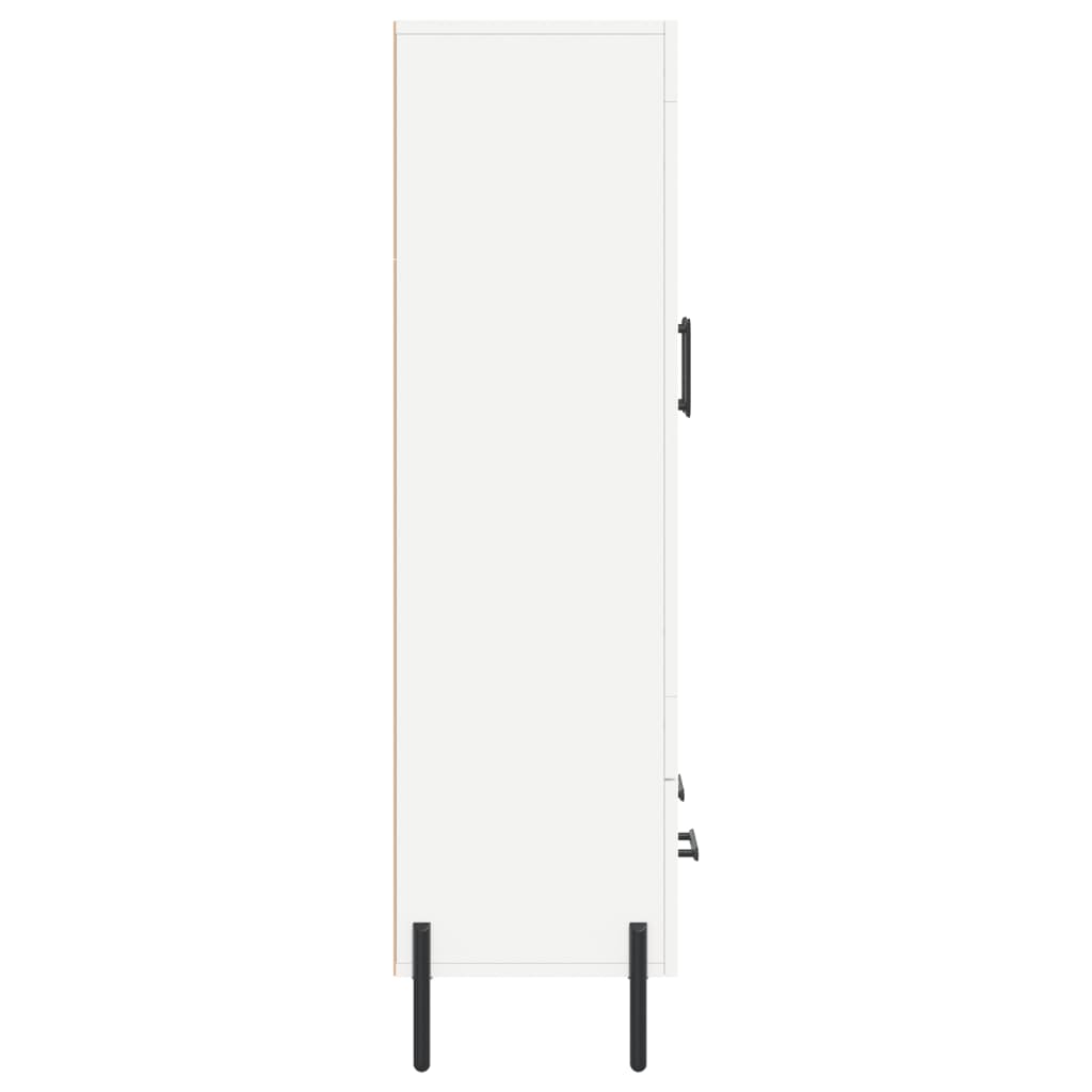 Highboard White 69.5 X 31 X 115 Cm Particle Board