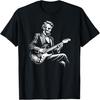 Abraham Lincoln Playing Electric Guitar Funny T-Shirt