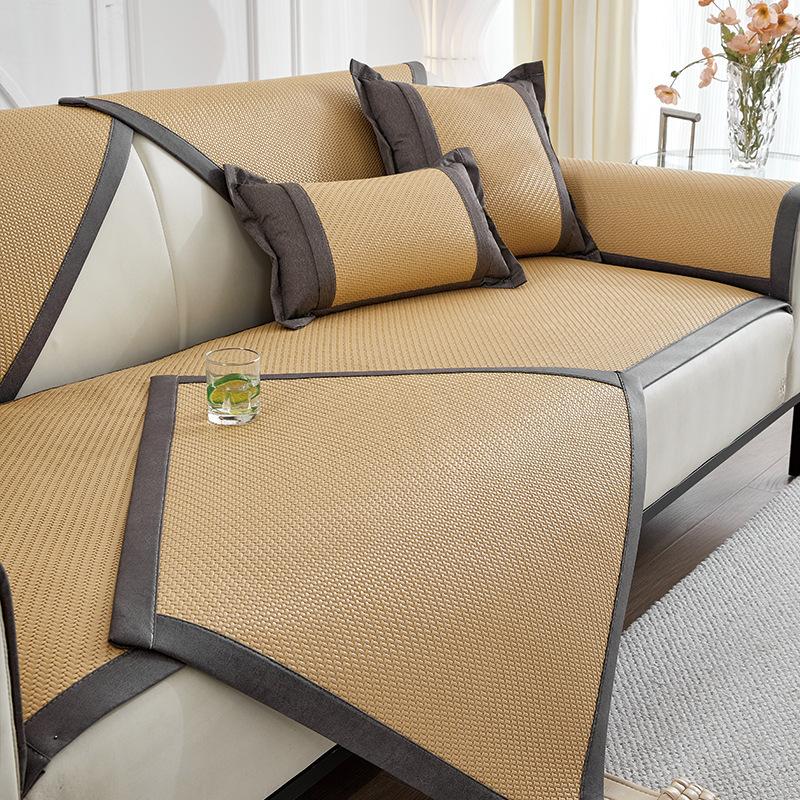 

Летняя диванная подушка Qingru летний спальный коврик чехол для дивана нескользящий прохладный дышащий чехол для дивана ткань полотенце для спинки 60*60cm