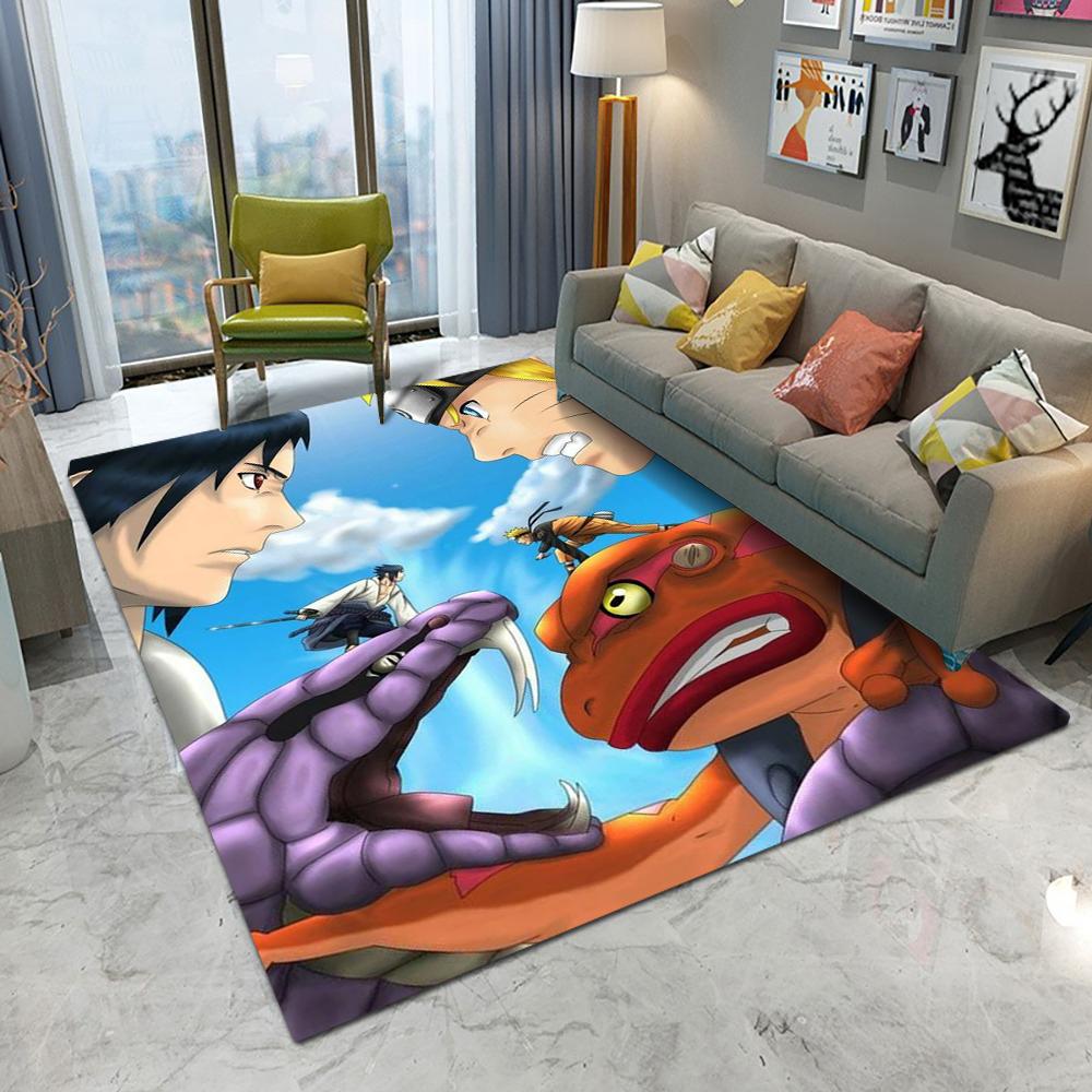  Japanese Anime Naruto Carpet Living Room Bedroom Kitchen Balcony Rug Non-slip Washable Mat Home Exquisite Home Ins Rug