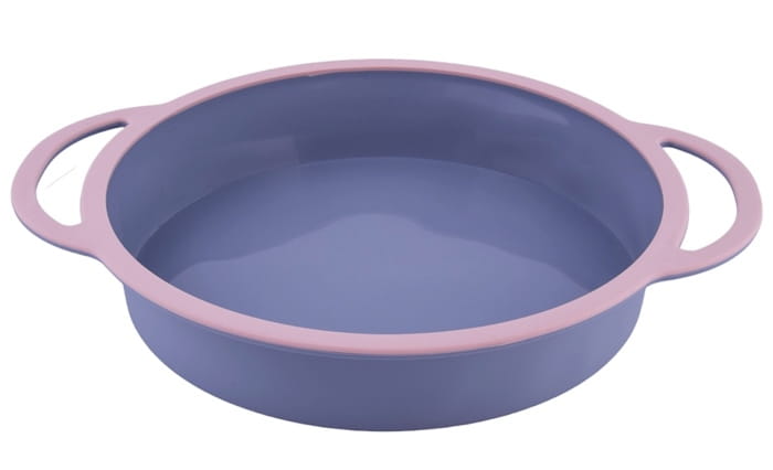 Forma Silikonowa  Do Pieczenia Okrągła 24Cm  Usztywniana Z Uchwytami