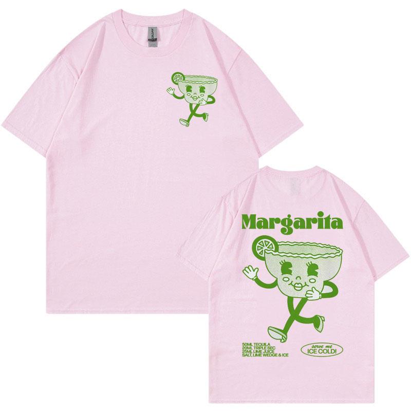 Margarita Meme T Shirt Funny Cocktail Unisex Retro Cartoon Aesthetic Tshirts Men 100 Cotton Oversized Short Sleeve Tshirt Y2k