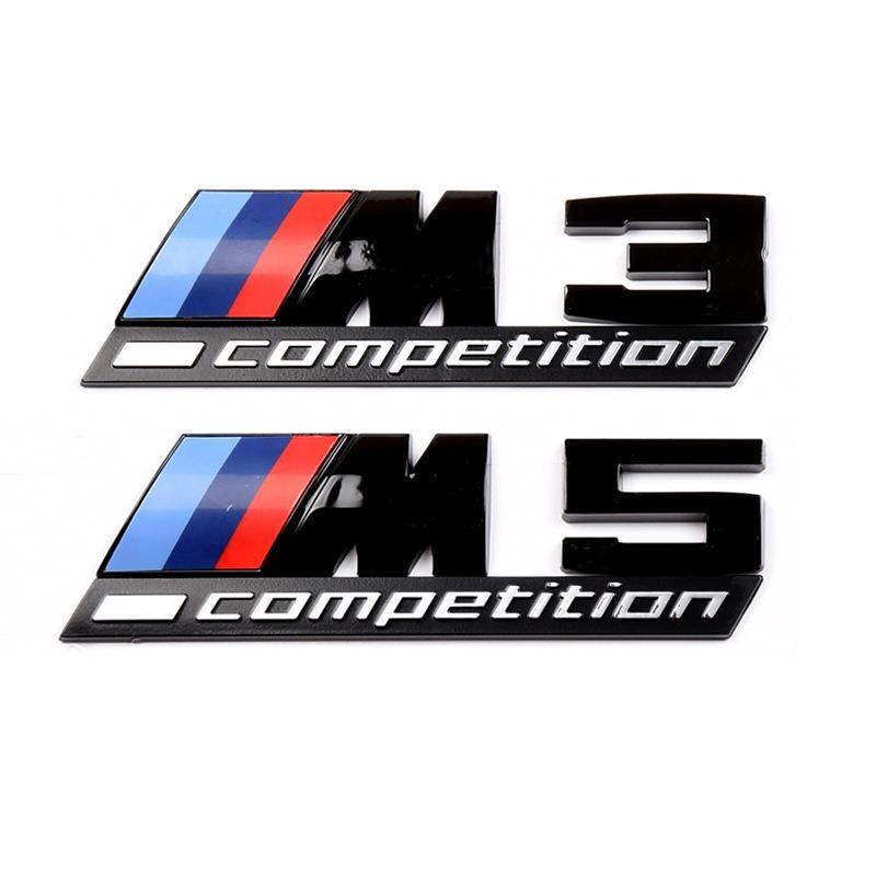 BBIW3 For BMW Thunder Edition M1 M2 M3 M4 M5 M6 M7 M8 X3M X4M X5M X6M 3D Car Body Side ABS Badge Emblem Body Rear Trunk Decor Stickers