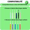 Chargeur Secteur + Cable USB-C 3m Compatible brosse à dents électrique MyVariations - Adaptateur d’alimentation 12W double port