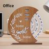 Wooden Creative Calendar Perpetual Calendar Home Decoration Office Desktop Decoration Manual Rotating Desk Calendar YLE324