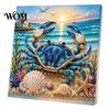 Ontspannend Weekend Creatief Project Oceaan Nep Parels Schilderset, Zeeleven 3D Kunst DIY Handgemaakte Muurbenodigdheden Zeeschildpad Vis Afbeelding Knutsel