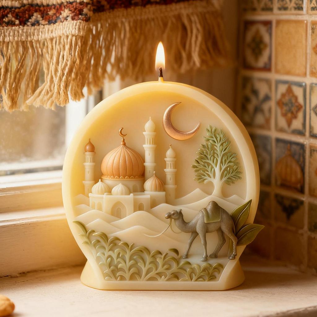 1PC Aromatherapy Candle Silicone Mold Handmade DIY Fragrance Stone Candle Gypsum Demoulding