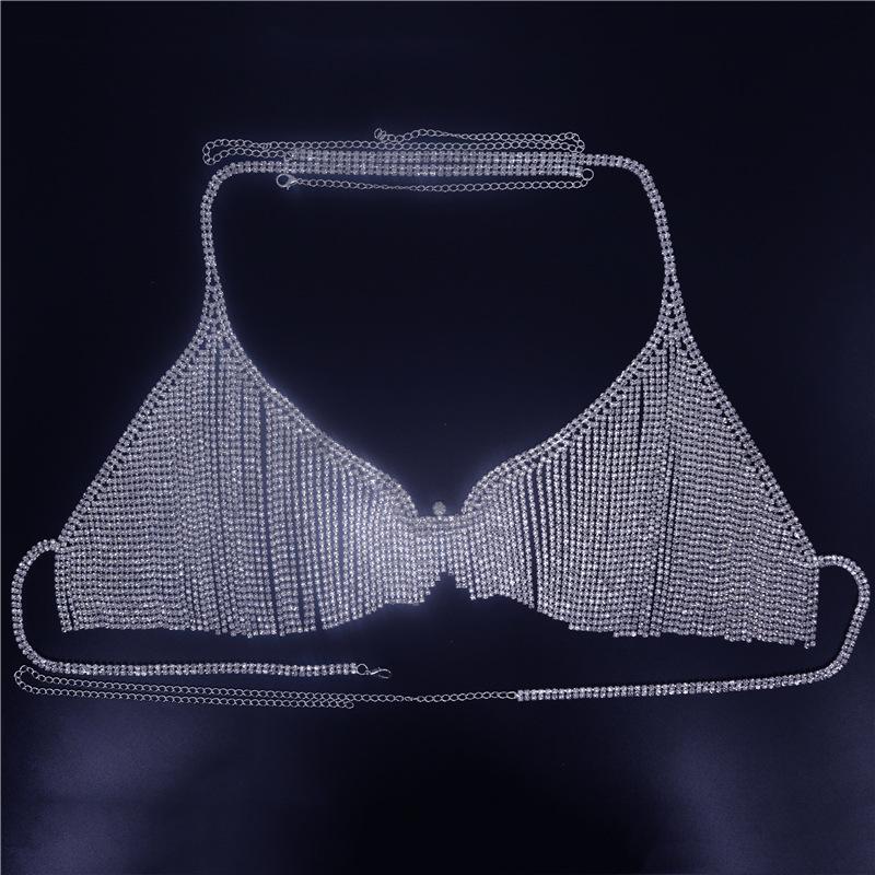 European And American New Products Sexy Fringed Rhinestone Bra Body Chain Women S Jewelry Accessories Body Chain