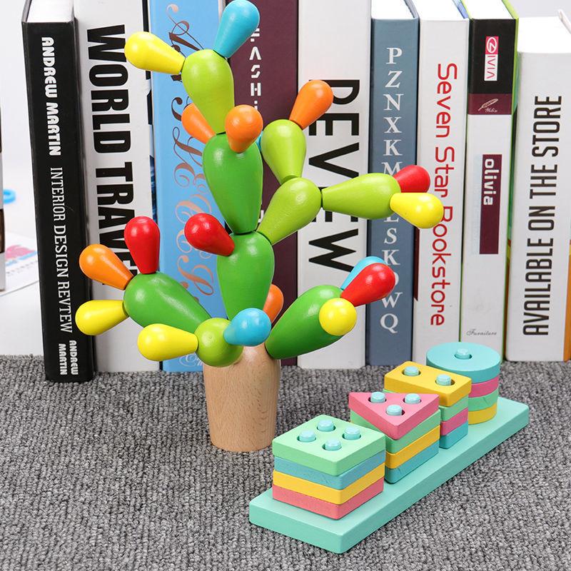 Koupit Montessori vzdlvac hraky pro dti v ranm dtstv: Kaktus,  devn kostky, kaktusov dt, dtsk inteligence za dobrou cenu  doprava  zdarma, skuten recenze s fotkami  Joom