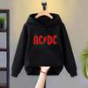 Black Children Hoodies Letter Print Girl Boy Kids Fashion Pullover Autumn Winter Clothing Casual Clothes Kid Tops Sweatshirts